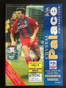 Crystal Palace Home Programmes (x 2) - 1994/1995 for sale on Ebay