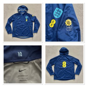 England Nike Player Issue Player Worn Pro Shield Rain Jacket L , BELLINGHAM 10 for sale on Ebay
