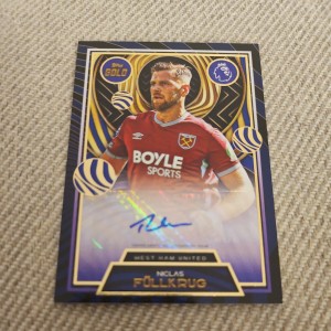 Topps Gold Premier League 2025-26 Niclas Fullkrug Auto West Ham United  for sale on Ebay