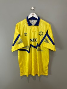 EVERTON 1990/92 AWAY SHIRT  (XL)  UMBRO ORIGINAL VINTAGE FOOTBALL SHIRT for sale on Ebay