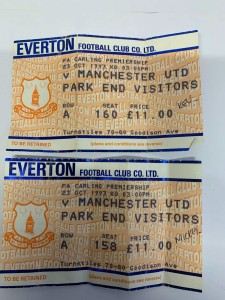 1993/94 - Everton v Manchester United - 23/10/1993 - 2 Tickets - Man Utd for sale on Ebay