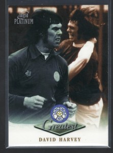FUTERA PLATINUM 1999 - DAVID HARVEY - LEEDS UNITED  GREATEST CARD for sale on Ebay