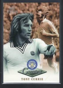 FUTERA PLATINUM 1999 - TONY CURRIE - LEEDS UNITED  GREATEST CARD for sale on Ebay