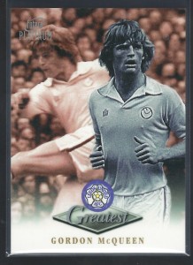 FUTERA PLATINUM 1999 - GORDON McQUEEN - LEEDS UNITED  GREATEST CARD for sale on Ebay