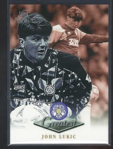 FUTERA PLATINUM 1999 - JOHN LUKIC - LEEDS UNITED  GREATEST CARD for sale on Ebay