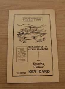 Middlesbrough v West Ham United Boxing Day 55/56 Football Programme for sale on Ebay