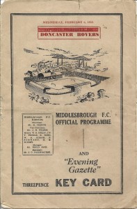 1951/52   MIDDLESBROUGH v DONCASTER ROVERS for sale on Ebay