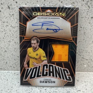 Craig Dawson Patch Auto 24/199 Volcanic 2023/24 Panini Obsidian Soccer Wolves for sale on Ebay