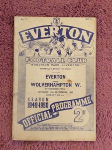 1949/50 EVERTON v WOLVES - FOOTBALL PROGRAMME for sale on Ebay