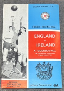 England  v Ireland  Schools International Football Programme 1968,South Shields for sale on Ebay