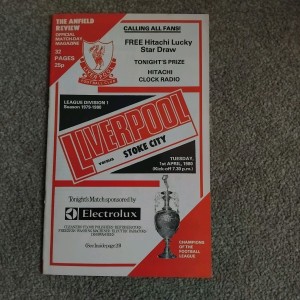 Liverpool V Stoke City 1979/80 for sale on Ebay