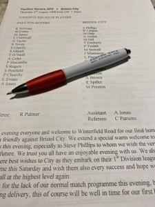 06-08-1998. Paulton Rovers V Bristol City  Pre Season Friendly for sale on Ebay