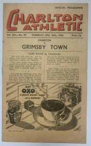 Charlton Athletic v Grimsby Town 26th December 1946 for sale on Ebay