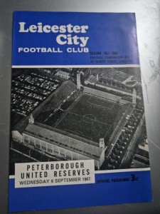 1967/68 Leicester City V Peterborough Reserves Football Combination  for sale on Ebay