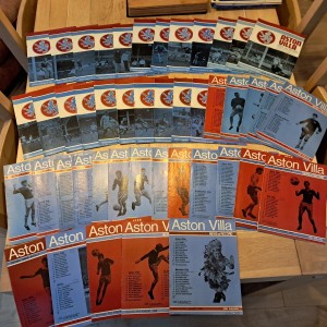 ASTON VILLA 45 HOME PROGRAMME BUNDLE FROM THE PERIOD 1969 - 1971 for sale on Ebay