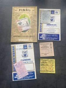 LEEDS UNITED PROGRAMMES & TICKETS FA CUP FINALS & EUROPE COLLECTION for sale on Ebay