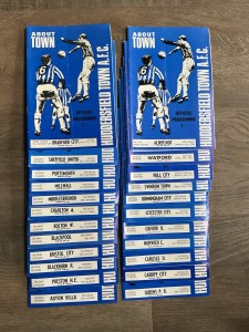 COMPLETE SEASON HUDDERSFIELD TOWN HOME FOOTBALL PROGRAMMES 1969/70 VGC FA CUP for sale on Ebay