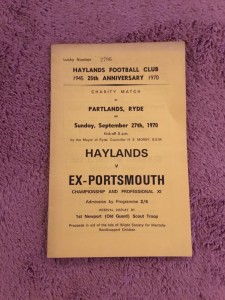 1970/71 HAYLANDS (IOW) v EX.PORTSMOUTH-CHAMPIONSHIP XI + POSTER for sale on Ebay