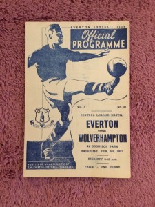 1946/47 EVERTON v WOLVES - RESERVES - FOOTBALL PROGRAMME for sale on Ebay