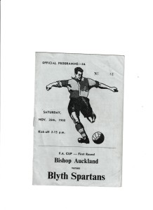 BISHOP AUCKLAND v BLYTH SPARTANS 1966 F.A. CUP 1st ROUND VERY GOOD CONDITION, for sale on Ebay
