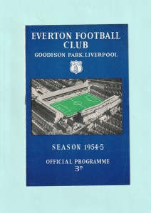 1954-1955 FA CUP 4TH ROUND : EVERTON v LIVERPOOL ON 29TH JANUARY 1955 for sale on Ebay