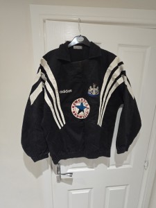 Newcastle United 1995/96 Drill Top Black And White for sale on Ebay