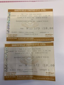 1992/93 - Sheffield United v Manchester United - 14/02/1993 - Ticket Stub for sale on Ebay