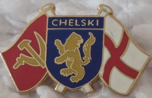 CHELSEA FC BADGE - CHELSEA RUSSIA TWIN FLAGS BADGE - CHELSKI for sale on Ebay