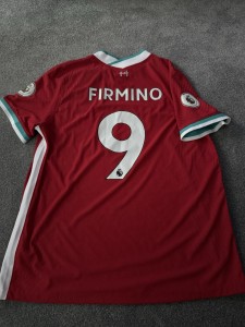 Liverpool 2020 2021 Player Issue Nike Home Firmino Shirt - Champions Patches for sale on Ebay