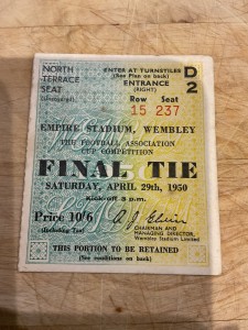 FA Cup Final 1950 ticket Liverpool v Arsenal for sale on Ebay