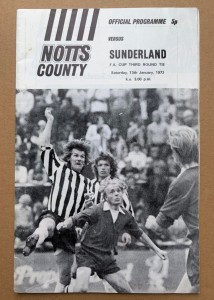NOTTS COUNTY v SUNDERLAND Very Rare 1973 FA CUP FOOTBALL PROGRAMME Third Round for sale on Ebay
