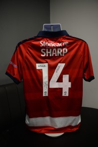 Billy Sharp Match-Worn & Signed Doncaster Rovers v Southampton Shirt for sale on Ebay