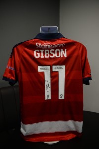 Jordan Gibson Match-Worn & Signed Doncaster Rovers v Southampton Shirt for sale on Ebay