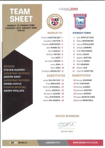 Bromley Under 18s v Ipswich Town U 18s   -  FA Youth Cup - 15 January 2026 for sale on Ebay