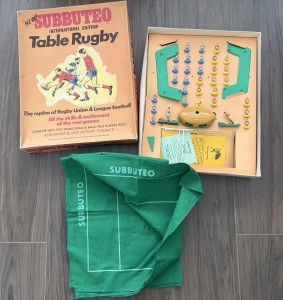 Vintage Subbuteo Table Rugby International Edition boxed 1970s  for sale on Ebay