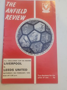 Liverpool V Leeds United 5.2. 1972 FA Cup 4th Round - Leeds Cup winners for sale on Ebay