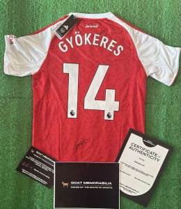 Victor Gyokeres Signed Arsenal Shirt - Comes With Proof & COA Premier League for sale on Ebay
