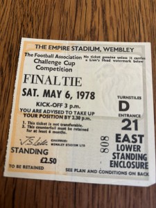 Ticket Arsenal v Ipswich town may 6 1978 ( Bristol Rovers ) Gold silver  FA  for sale on Ebay