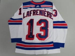Alexis Lafreniere Signed Auto Autograph Authentic Rangers Jersey UDA COA for sale on Ebay