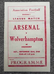 ARSENAL v WOLVES 1948 1949 Rare PIRATE FOOTBALL PROGRAMME Wolverhampton Wanderer for sale on Ebay