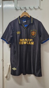 Replica Manchester United Cantona Football shirt  Size L CG S09 for sale on Ebay