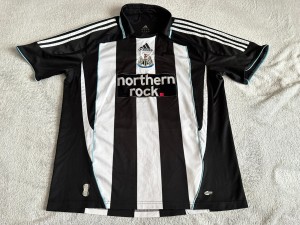 Newcastle United F. C. 2007 - 2009 Home Football Shirt Adidas Adult L Large for sale on Ebay