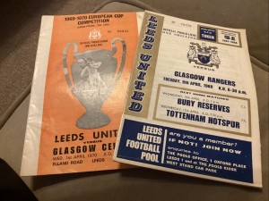 Leeds United v Rangers x 2 (Euro programmes) 9/4/68 & 1/4/70 for sale on Ebay