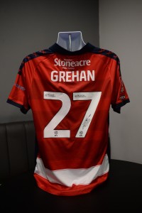 Seán Grehan Match Issue & Signed Doncaster Rovers v Southampton Shirt for sale on Ebay