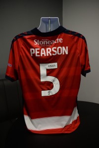 Matty Pearson Match-Worn & Signed Doncaster Rovers v Southampton Shirt for sale on Ebay