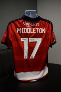 Glenn Middleton Match-Worn & Signed Doncaster Rovers v Southampton Shirt for sale on Ebay