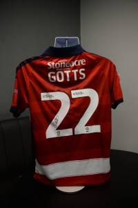 Robbie Gotts Match-Worn & Signed Doncaster Rovers v Southampton Shirt for sale on Ebay