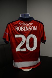Darren Robinson Match-Worn & Signed Doncaster Rovers v Southampton Shirt for sale on Ebay