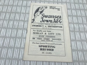 Swansea Town v Southampton 1950/51 Division 2 - 3rd February 1951 for sale on Ebay