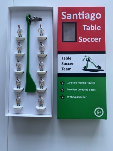 subbuteo santiago table soccer team hand painted in good condition. for sale on Ebay